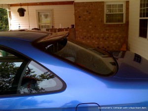 96-00 Civic Ek Coupe Rear Window Visor