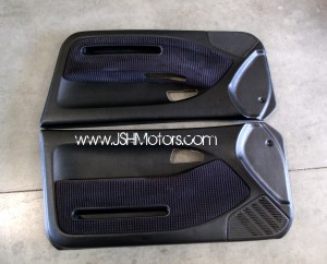 JDM Civic EG6 Black Checkered Door Panels