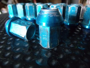 Honda Ligier Blue Aluminum Lug Nuts