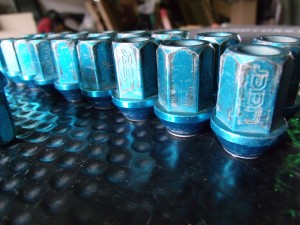 Honda Ligier Blue Aluminum Lug Nuts