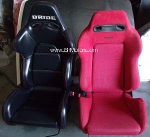JDM Civic EK9 Red Recaro & Bride Brix II Seat Set