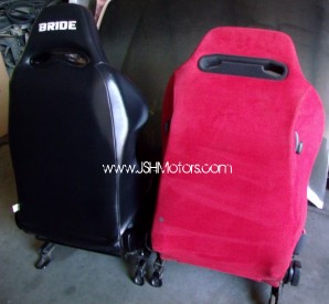 JDM Civic EK9 Red Recaro & Bride Brix II Seat Set