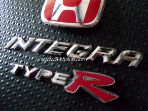 JDM Dc5 Rear Red H Type R Integra Emblems